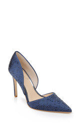 Navy | Justise Satin Stiletto