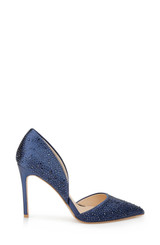 Navy | Justise Satin Stiletto