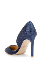 Navy | Justise Satin Stiletto