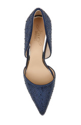 Navy | Justise Satin Stiletto