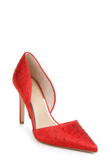 Scarlet Red | Justise Satin Stiletto