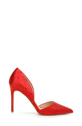 Scarlet Red | Justise Satin Stiletto