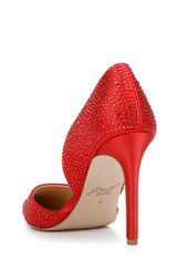 Scarlet Red | Justise Satin Stiletto
