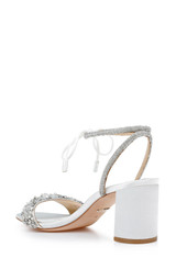 Soft White | Kay Block Heel with Delicate Tie