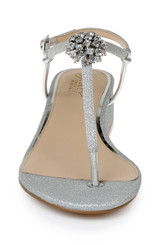 Silver | Lizette Low Block Heel