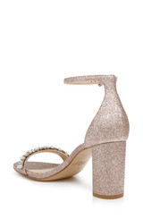 Rosegold | Daylann Pearl and Crystal Block Heel Sandal