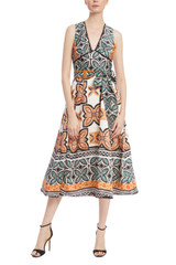 Ivory Multi | Printed Fit & Flare Dress