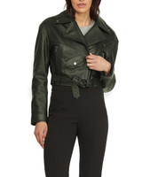 Rose-France Leather Biker Jacket