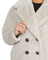 Stone | Rollande Faux Fur Coat Stone | Rollande Faux Fur Coat