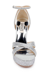 Silver | Fizzy Fantastic Rhinestone Bejeweled Platform