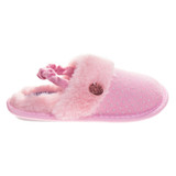 Pink | Girls' Faux-Fur Slippers with Backstrap