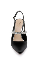 Black Verena Slingback Stiletto Heels Front