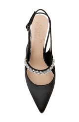 Black Verena Slingback Stiletto Heels Top