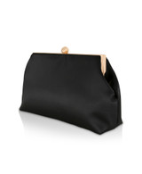 Black | Camilla Classic Framed Satin Pouch