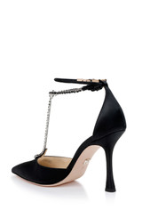 Zayna Crystal-Embellished T-Strap Upper by Badgley Mishcka
