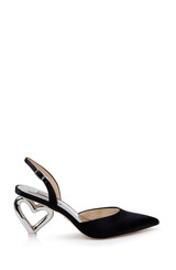 Lucille Heart Heel Slingback Pumps by Badgley Mishcka