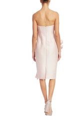 Blush | Asymmetrical Pleated Ruffle Cocktail Dress