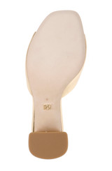 Gold | Cadence Block Heel Slide Bottom