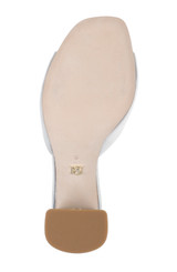 Silver | Cadence Block Heel Slide Bottom