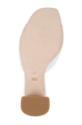 Soft White | Cadence Block Heel Slide Bottom