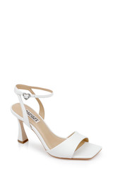 Soft White | Cady Sandals with Heart-Shaped Buckle