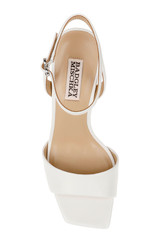 Soft White | Cady Sandals with Heart-Shaped Buckle