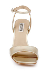 Gold Iridescent | Cady Sandals with Heart-Shaped Buckle Front