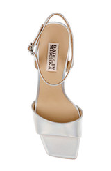 Silver Iridescent | Cady Sandals with Heart-Shaped Buckle Top