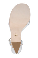 Silver | Caia Platform Sandal with Heart-Shaped Buckle