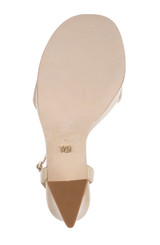Gold Iridescent | Caia Platform Sandal with Heart-Shaped Buckle Sole