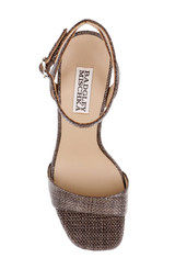 Brown | Caia Platform Sandal with Heart-Shaped Buckle Top