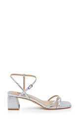ミッシャル Vella Tweed Pearl Embellished Block Heel Sandals by Badgley