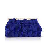 クラッチバッグ CHLOE POUCH Chloe Mini Pleated Satin Pouch Clutch