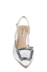 White | Adaline Slingback Block Heels Front