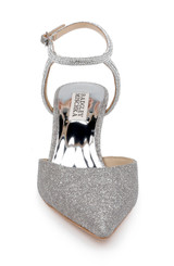 Silver Antique | Autumn Ankle Strap Kitten Heel Pumps