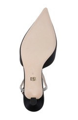 Black | Autumn Ankle Strap Kitten Heel Pumps