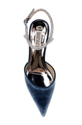 French Blue | Autumn Ankle Strap Kitten Heel Pumps