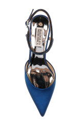 Blue | Autumn Ankle Strap Kitten Heel Pumps Top