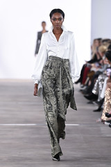Pewter | Foiled Velvet Wide Leg Jumpsuit