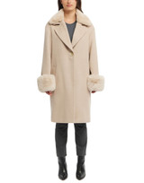 Yamini Wool Coat by Badgley Mischka