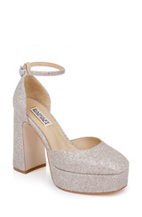 Champagne Glitter | Jayda Platform Pumps Front Side