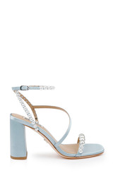 Mist Blue | Jordyn Strappy Block Heel Sandals Side