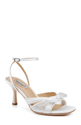 White | Joselyn Stiletto Heel Sandals Front Side