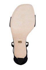 Black | Janelle Ankle Tie Sandals Sole