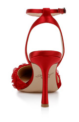 Red Red | Shannon Ankle Strap Pumps Back