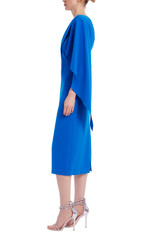 *Badgley Mischka* ドレープショルダーワンピース ドレス One-Shoulder Drape Sheath Dress by Badgley Mishcka
