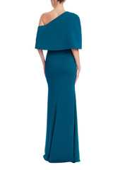 One Shoulder Wrap Column Gown by Badgley Mishcka One Shoulder Wrap Column Gown by Badgley Mishcka