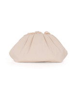 Peach Pearl | Lottie Floral Applique Pouch Clutch