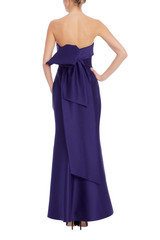 Deep Purple | Strapless Mermaid Gown with Bow Back Back