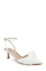 Ivory | Favor Pointed Toe Kitten Heels Front Side Ivory | Favor Pointed Toe Kitten Heels Front Side